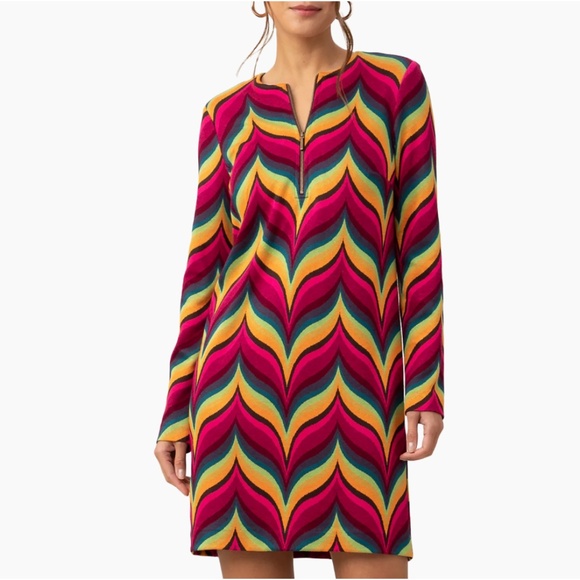 Trina Turk Lusinda Chevron Minidress - Picture 1 of 1